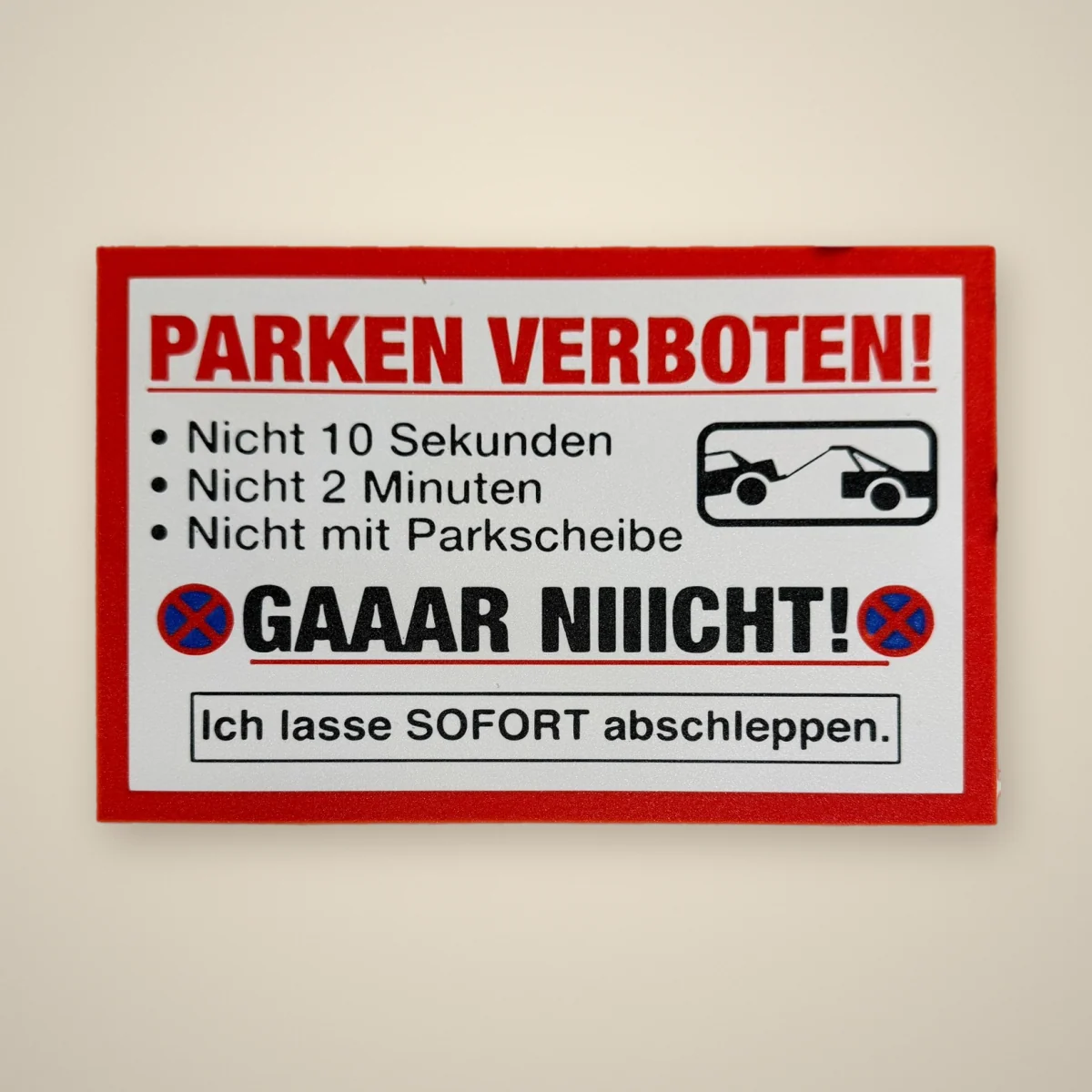 Schild „Parken verboten“