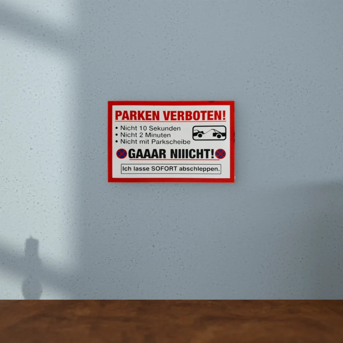 Wohnbeispiel (Symbolbild): Schild „Parken verboten“