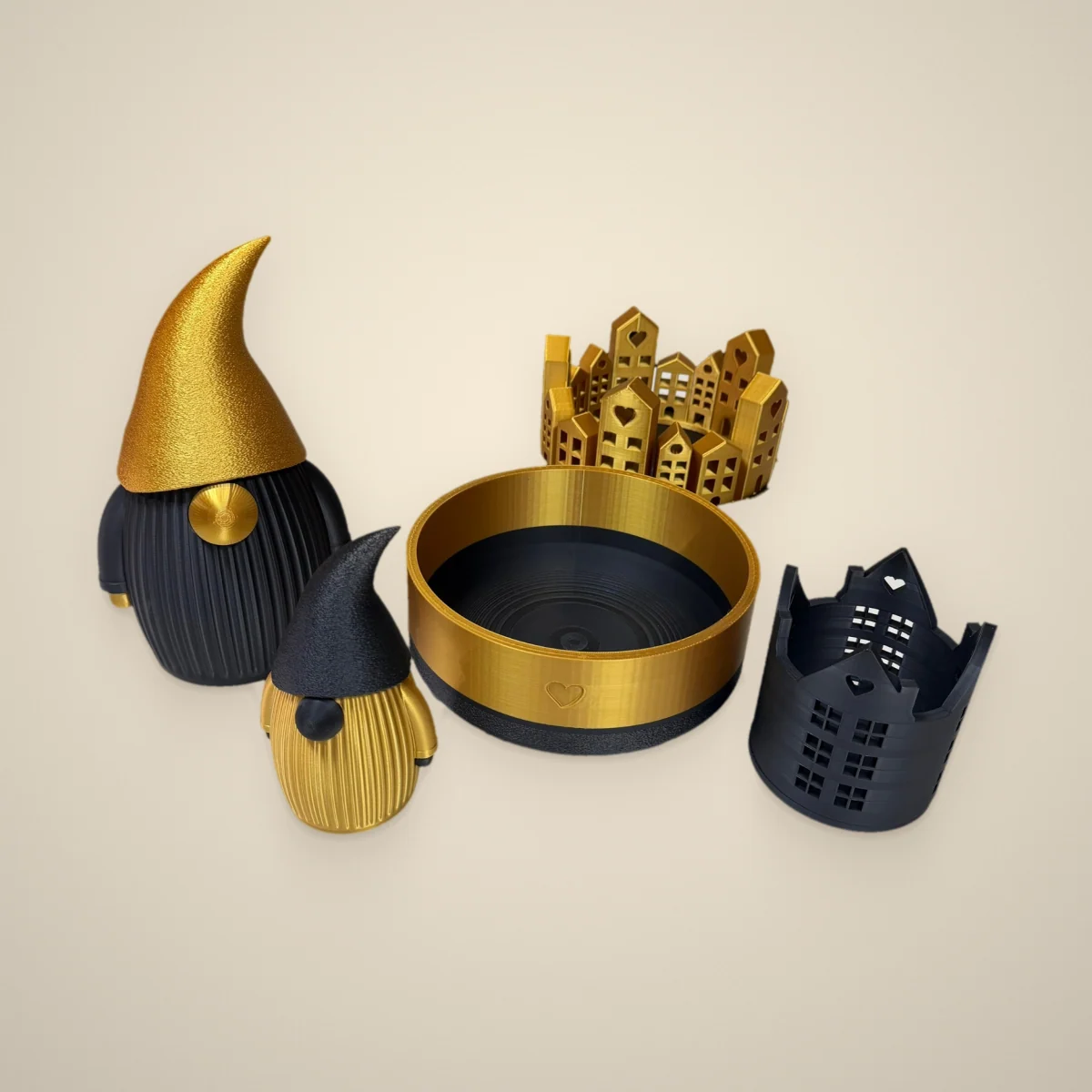 Herbst- / Winterset - Schwarz-Gold