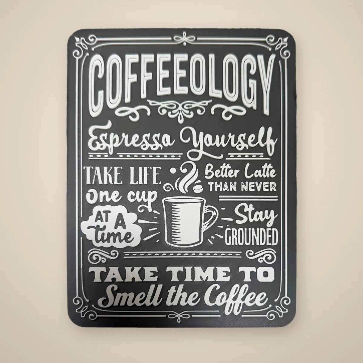 Schild „Coffeeology“
