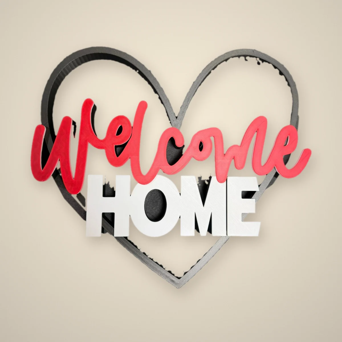 Tür-Herzkranz „Welcome Home“