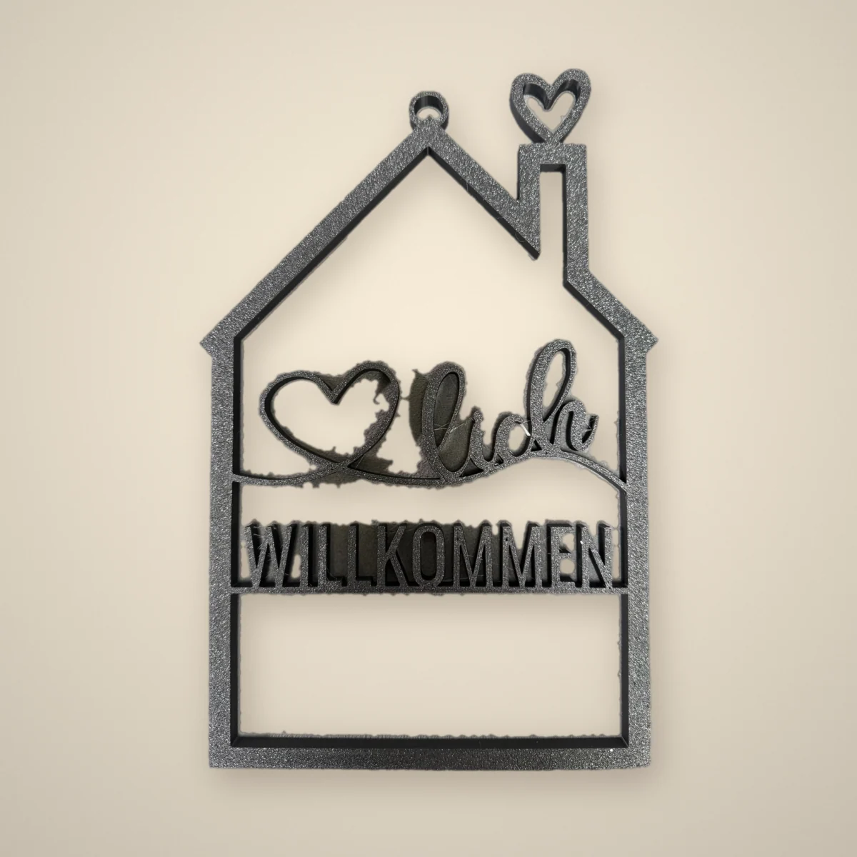 Tür-Dekohäuschen „Herzlich Willkommen“