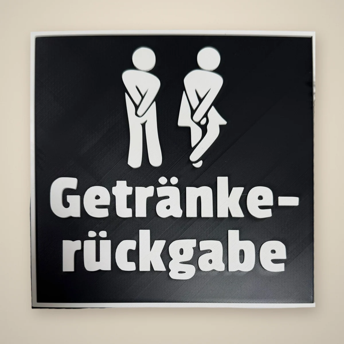 Schild „Getränkerückgabe“