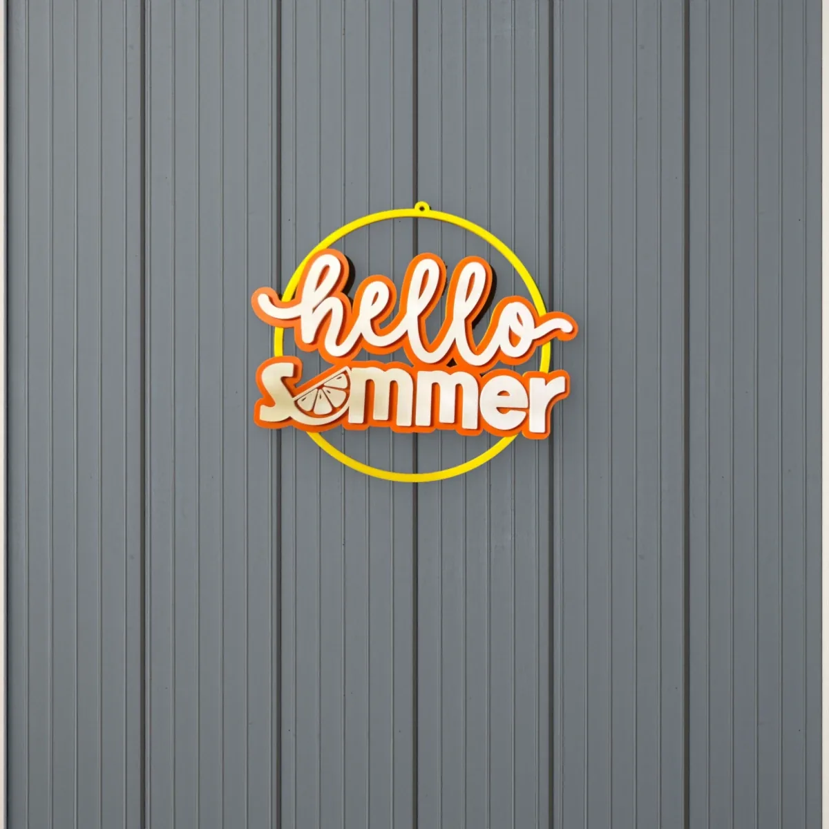 Wohnbeispiel (Symbolbild): Türkranz „Hello Summer“